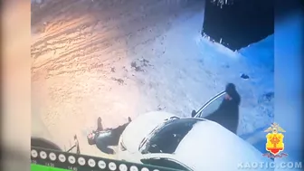 Drunk Man Falls In The Wrong Place