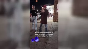 Drunk Tow Truck Scumbag Karen Attacks Woman And Asks For Directions