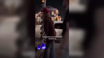 Drunk Tow Truck Scumbag Karen Attacks Woman And Asks For Directions