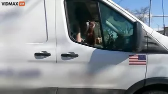 A Man Driving A Van With A Gun Pointed At His Car Is Being Harassed By A Narcissistic Asshole