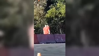 Man's Face Damaged By Traffic Cone While Rafting