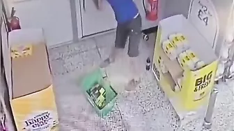 The Idiot Limped Away With A Broken Leg.