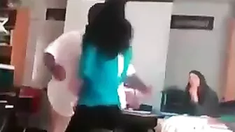 Fat Black Guy Bangs Girl's Ass Hard