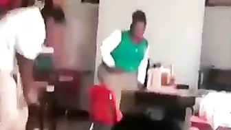 Fat Black Guy Bangs Girl's Ass Hard