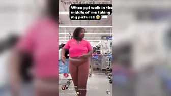Fat Black Woman Tries To Do IG Live But Gets Interrupted