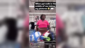 Fat Black Woman Tries To Do IG Live But Gets Interrupted
