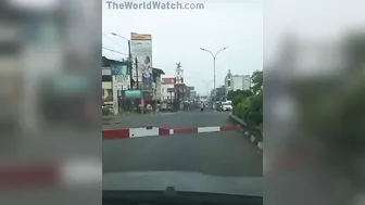 Motorcyclist Torn To Pieces By Train