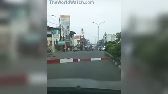 Motorcyclist Torn To Pieces By Train