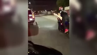 Woman On Motorcycle Insults Police