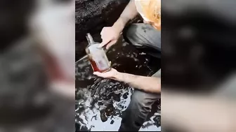 Finding A Bottle That Had Been Buried For Centuries