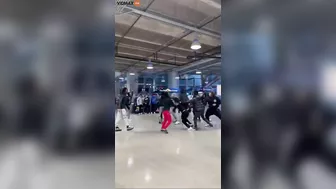 Football Match At AT&T Stadium Descends Into Chaos