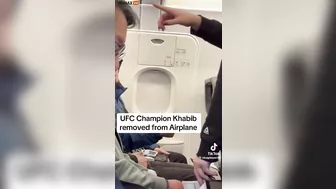Former UFC Champion Khabib Nurmagomedov Kicked Off Plane