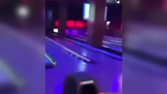 Girl Knocks Boyfriend Down With Bowling Ball And Then Launches A Fight
