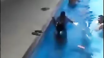 Grandma Pushed A Friend In The Pool