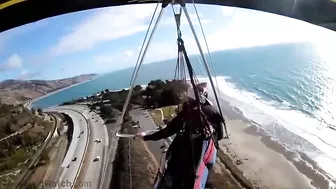 Hang Gliding Nightmare: Man Hits Ground Hard