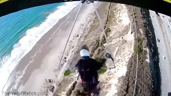 Hang Gliding Nightmare: Man Hits Ground Hard