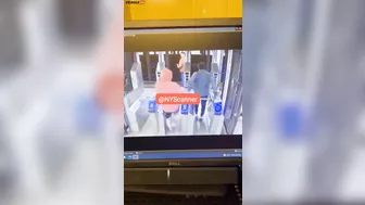 Horrifying Footage Shows Man Being Pushed In Front Of Train