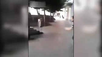 Idiot And Trash Can
