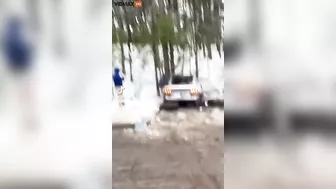 Illegal Street Takeover: Thugs Beat Man With Bronco And Pin