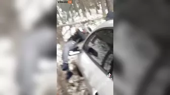 Illegal Street Takeover: Thugs Beat Man With Bronco And Pin