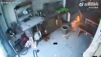 Man's Pants Burned In Kitchen Gas Explosion