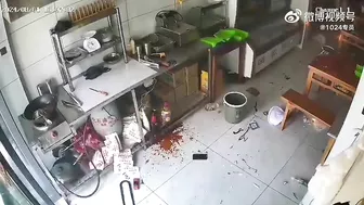 Man's Pants Burned In Kitchen Gas Explosion