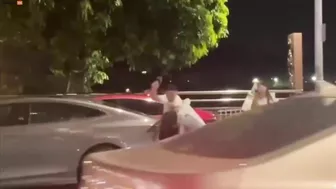 Husband Beats Wife In Public Until She Decides To Fight Back