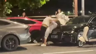 Husband Beats Wife In Public Until She Decides To Fight Back