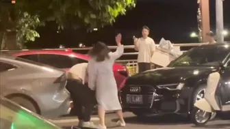 Husband Beats Wife In Public Until She Decides To Fight Back