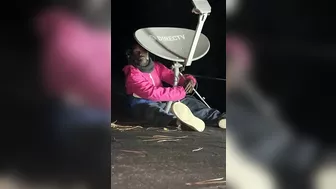 Man Catches Madman On Rooftop