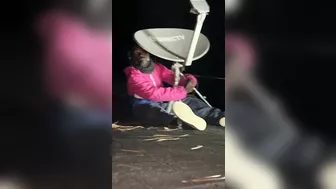 Man Catches Madman On Rooftop