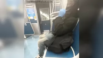 Man Sitting In Subway, Fully Capable Of Going Shopping