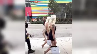 Miami Man Spotted Walking Two Blonde Twins