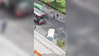 Man Gets Into Argument With Crazy Woman And Her Even Crazier Driver