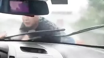 Man Was Stuck In Windshield At 110 Km/h