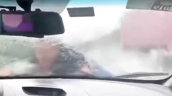 Man Was Stuck In Windshield At 110 Km/h