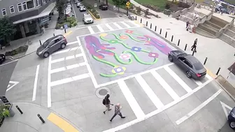Man Arrested For Burning Out On LGBTQ Pride Mural