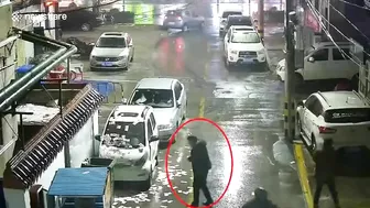 Man With IV Protection And A Pile Of Cash