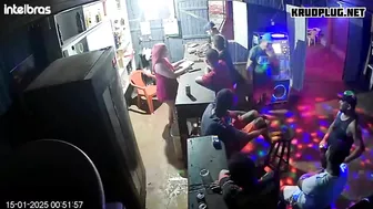 Man Beats Bartender With Stool