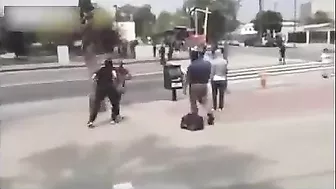 Man Attacks Old Woman, Gets Retribution Instantly