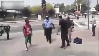 Man Attacks Old Woman, Gets Retribution Instantly