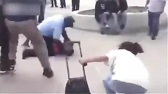Man Attacks Old Woman, Gets Retribution Instantly