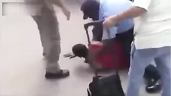 Man Attacks Old Woman, Gets Retribution Instantly