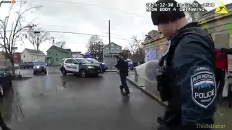 Man Tries To Attack Police Officer With Needle And Spits On Him