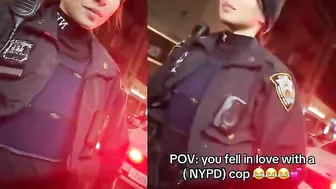 Man Tries To Flirt With NYPD Officer, She Starts Blushing