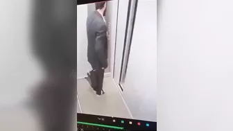Man Trips In Elevator