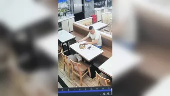 Man's Balls Cooked By Clumsy Waitress