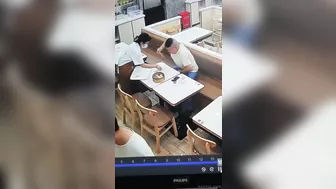 Man's Balls Cooked By Clumsy Waitress