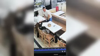 Man's Balls Cooked By Clumsy Waitress
