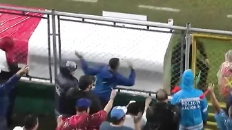 Mexican Football Coach Hit In The Head With Beer
